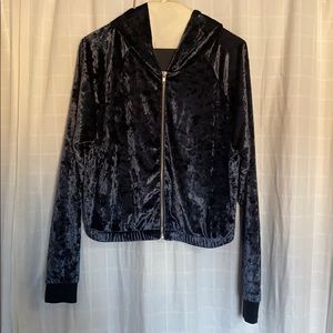 Lasenza crushed velvet crop sweater